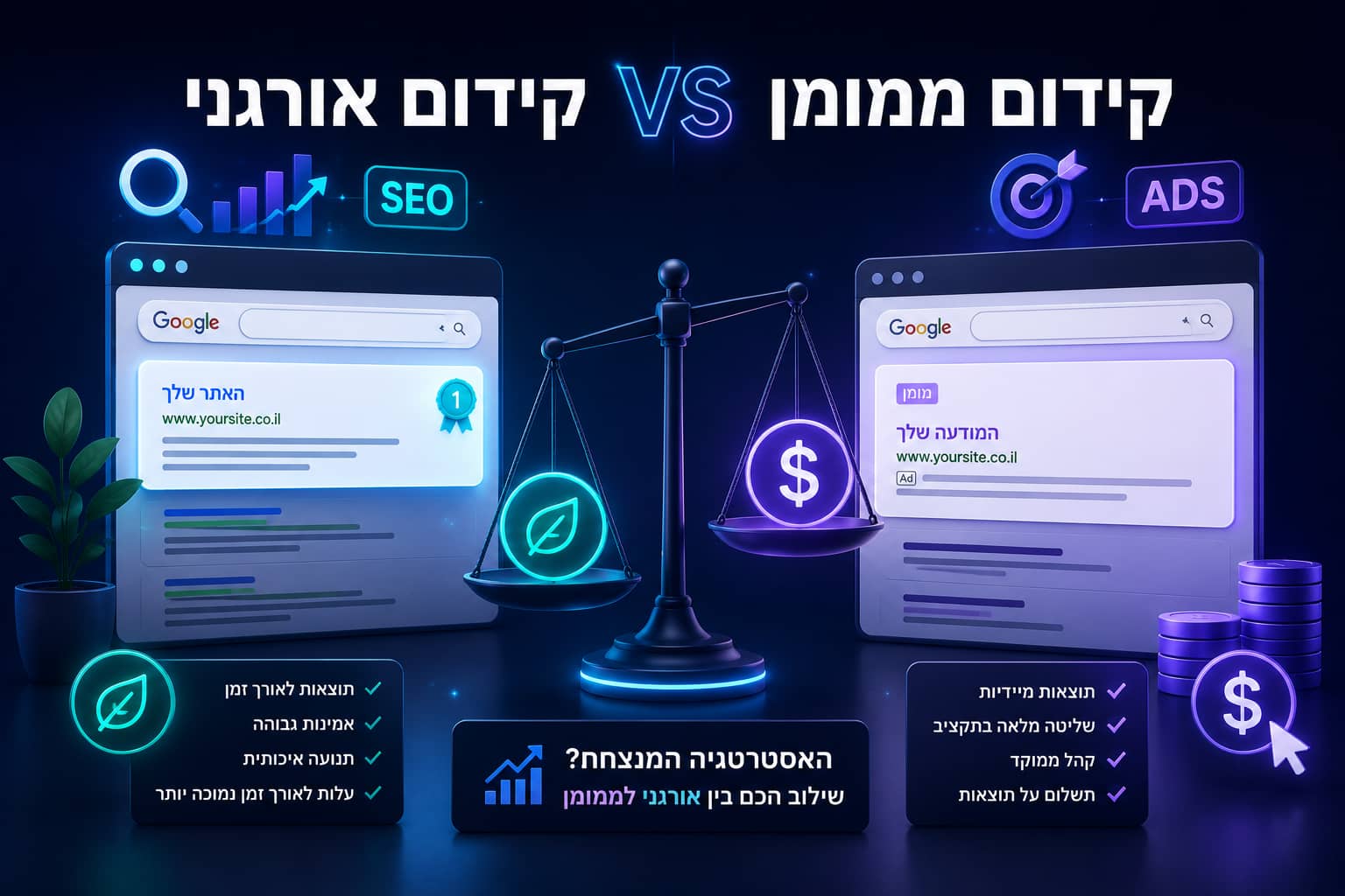 קידום אורגני או ממומן - איך יודעים מה כדאי